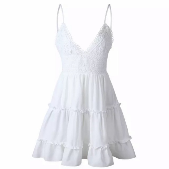 NWT White Lace Party Dress - Picture 2 of 8